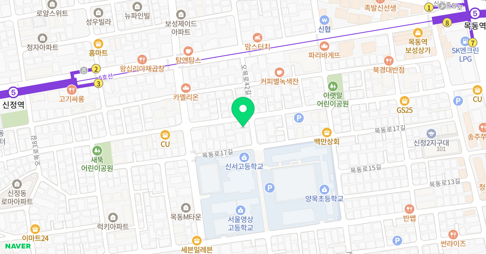 뮤직스쿨 음악학원 목동점 위치