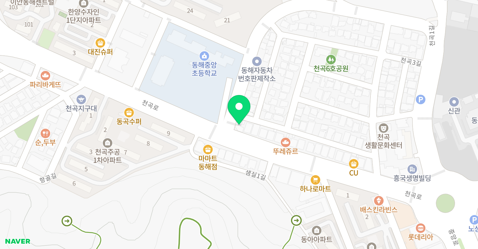 에듀원 학원 위치