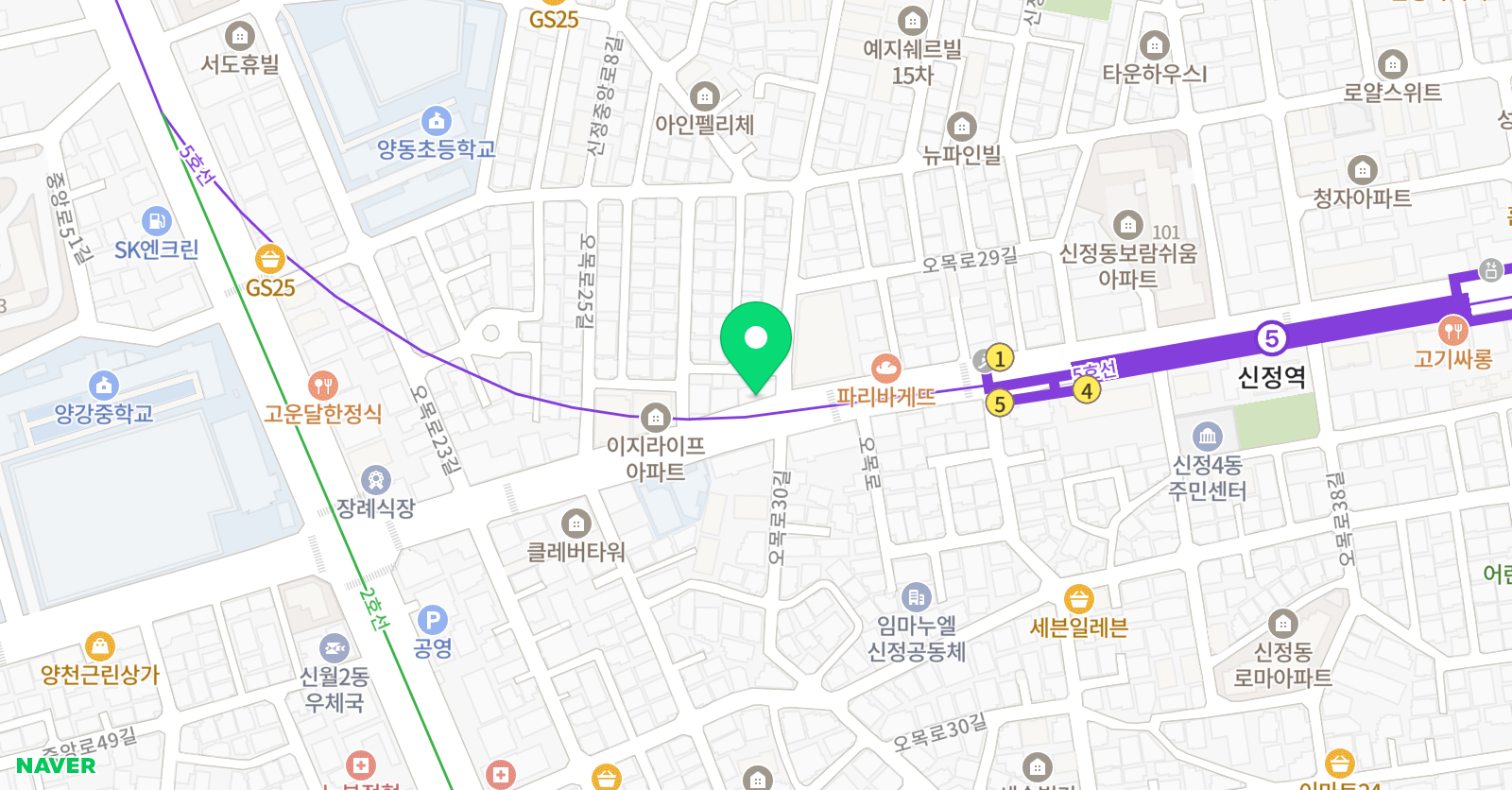 한동 보습학원 위치