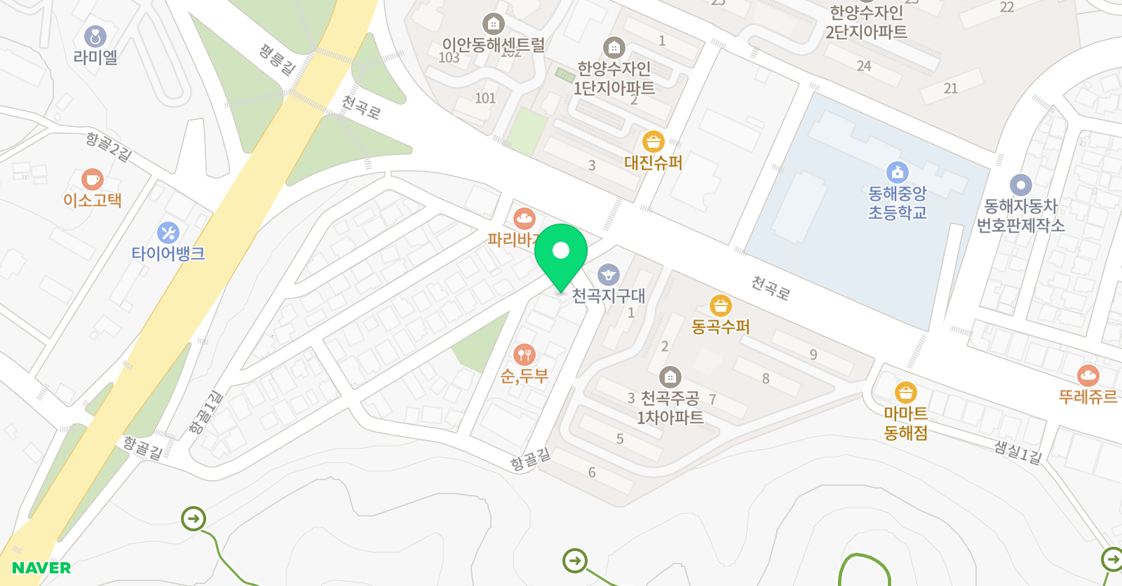 쎈 수학학원 위치