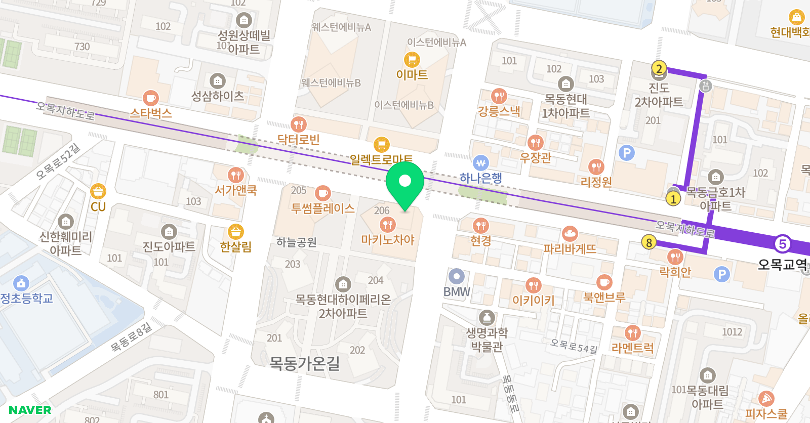 생각하는황소 3관 학원 위치