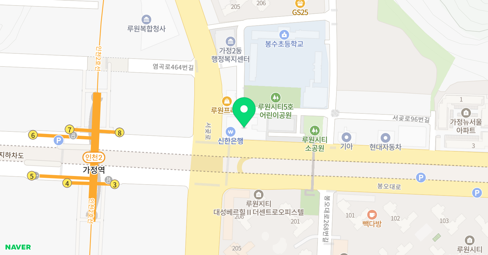 에이스 태권도 위치