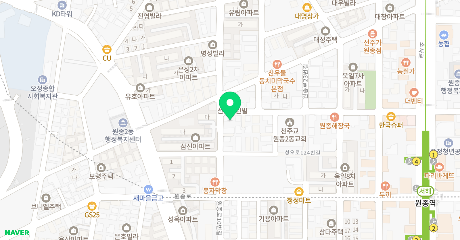 은성 학원 위치