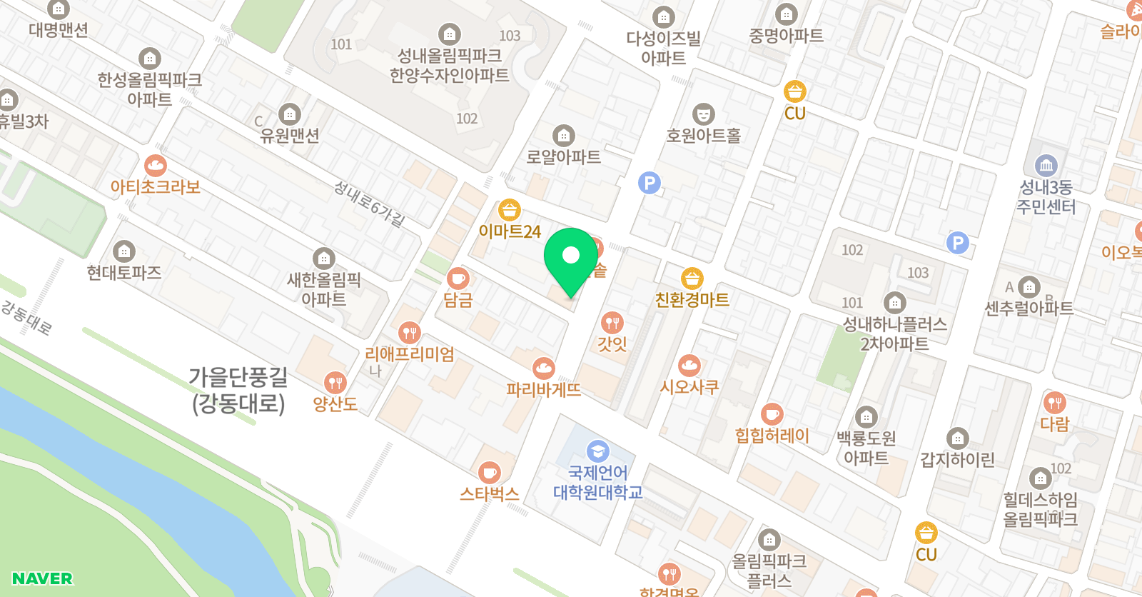 참좋은 학원 2관 위치