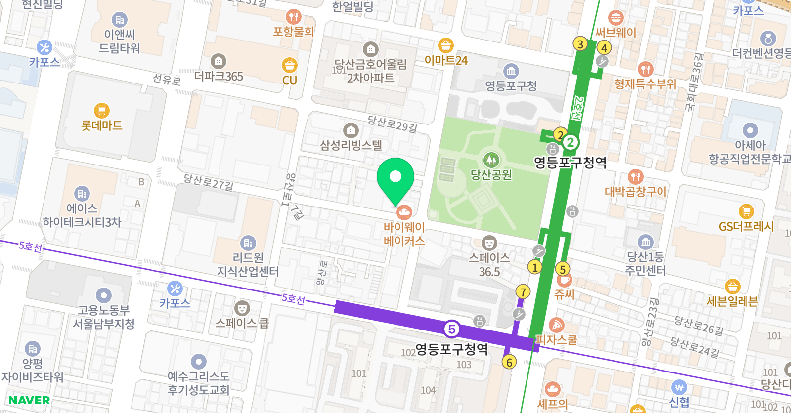 한우리 독서토론논술 위치