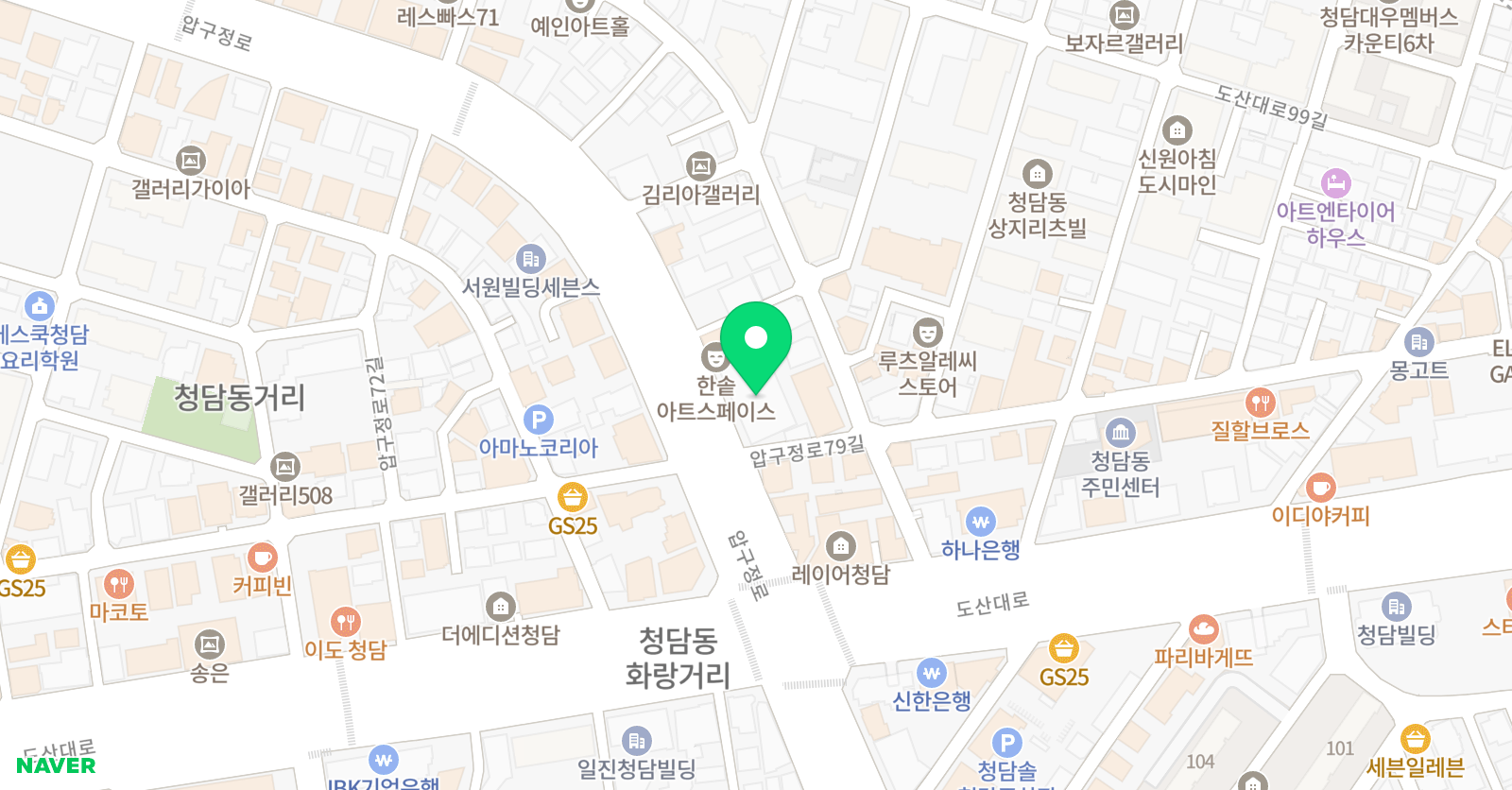 옴니바디웍스청담 옴니번지피트니스 위치