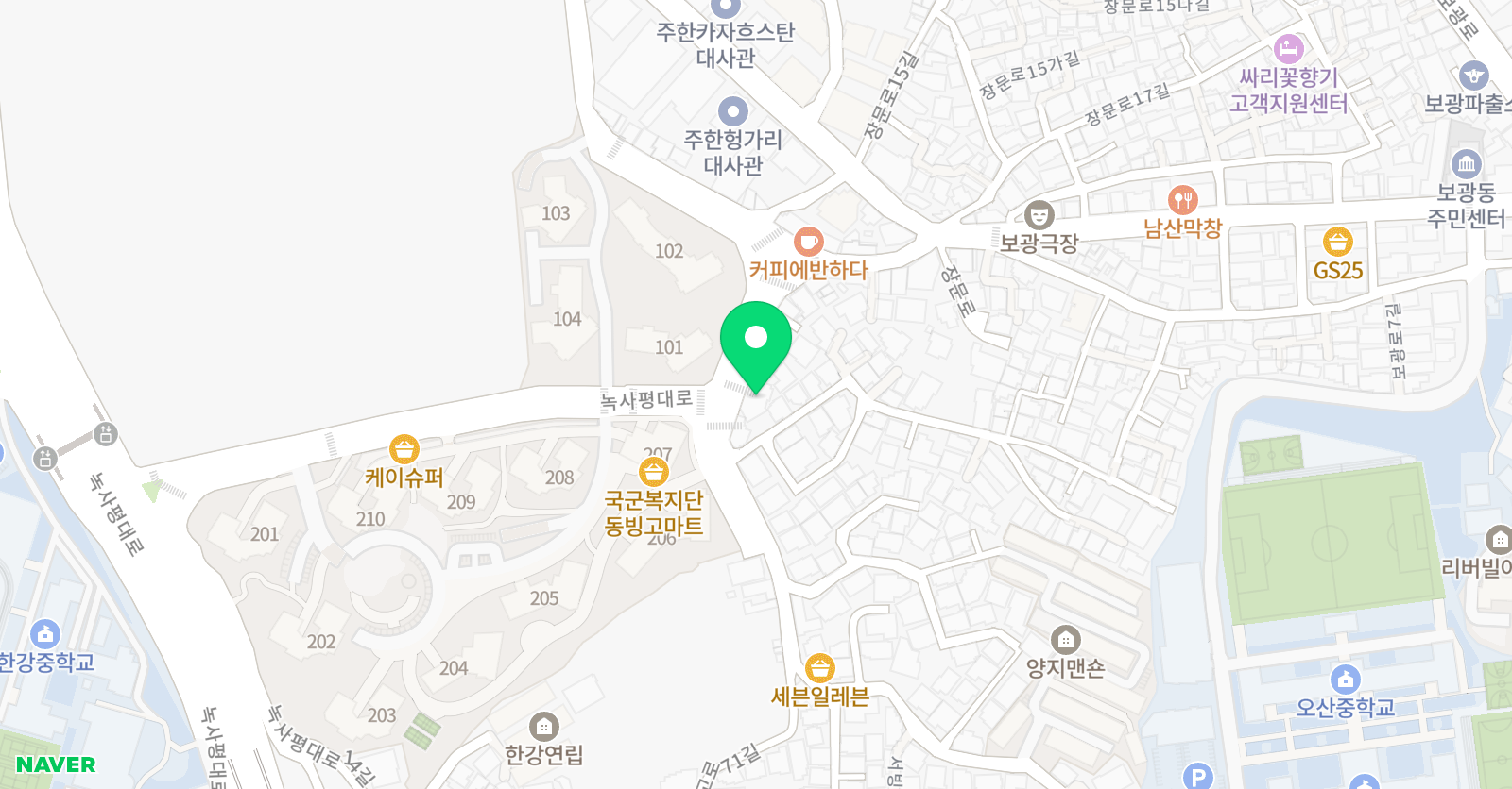 우리 학원 용산캠퍼스 위치