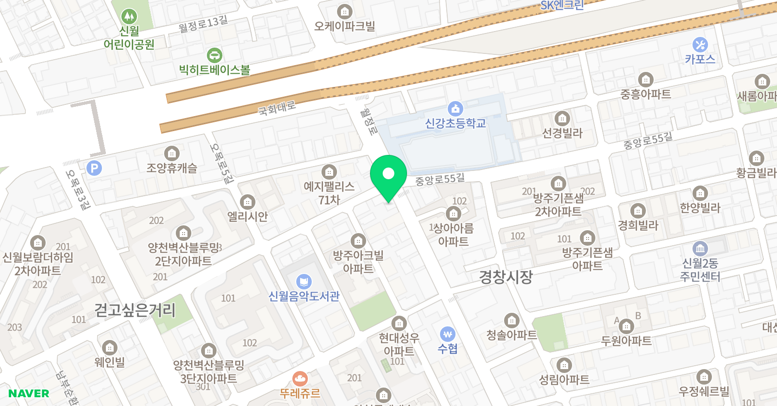 비룡 태권도 위치