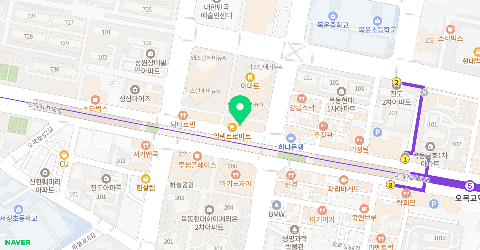 브레인스쿨 목동센터 위치