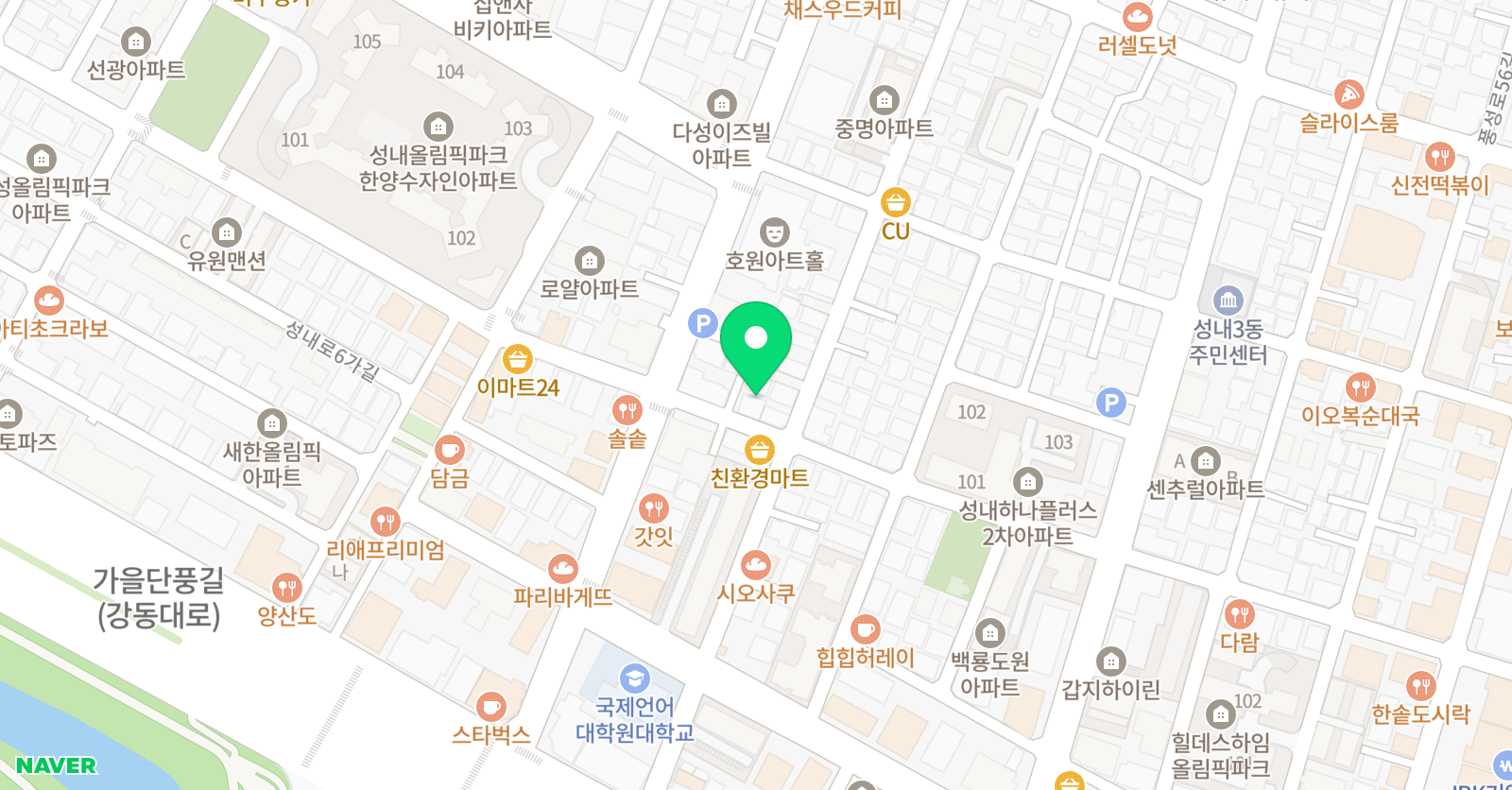 생각의숲 논술교습소 위치