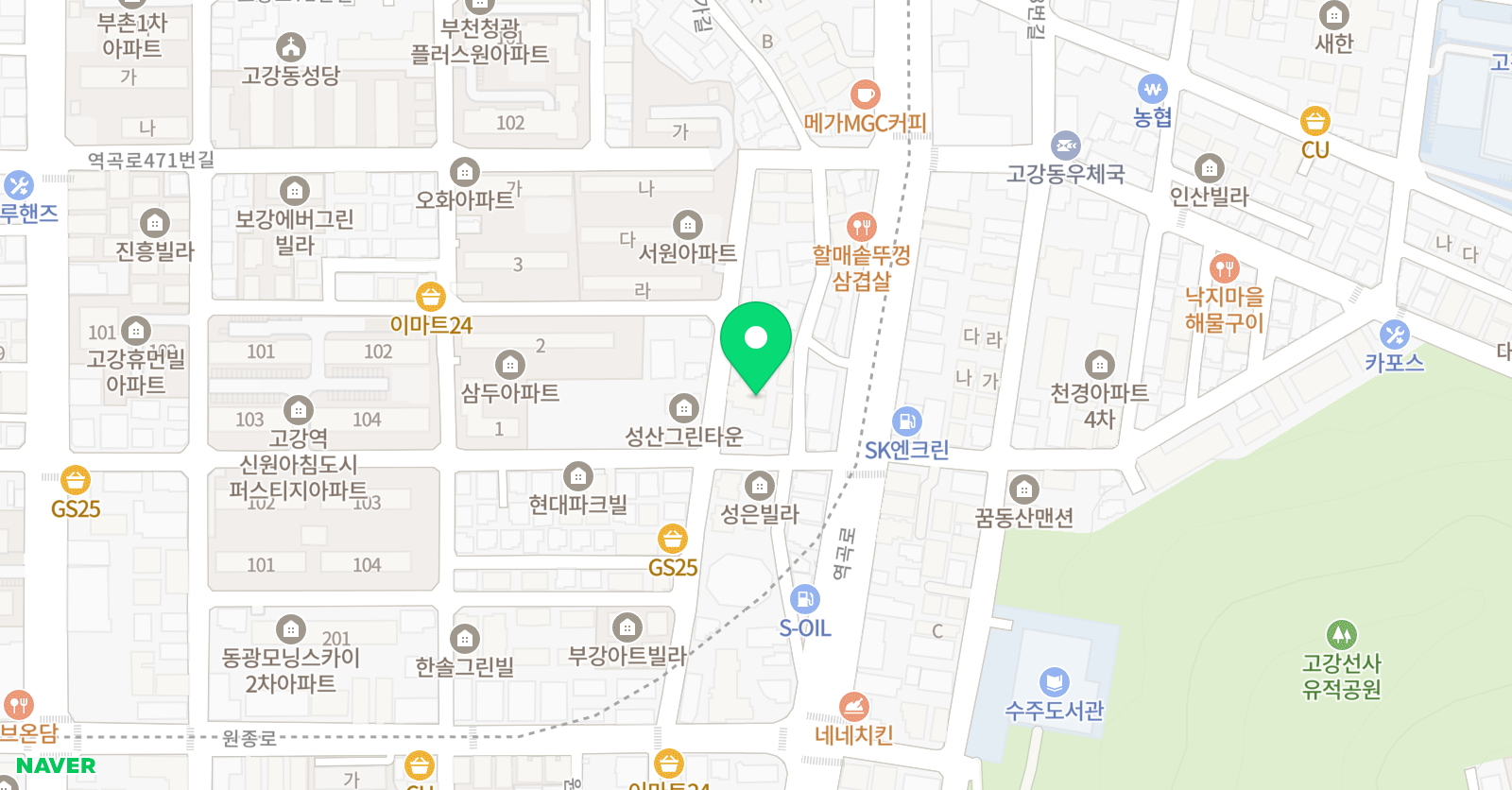 기탄 사고력교실 부천고강교실 위치