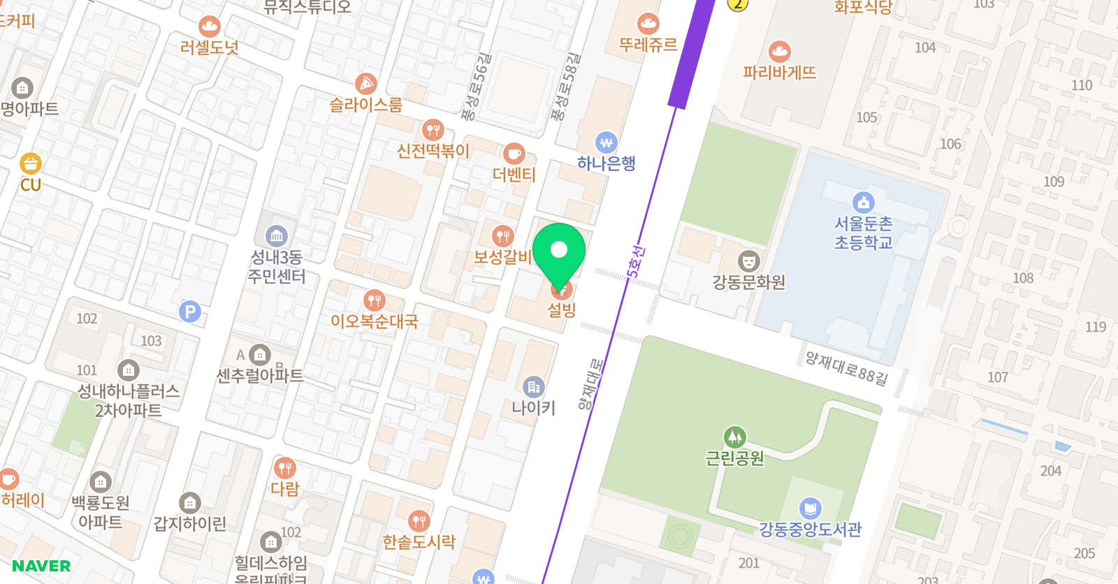 올림픽디젤 입시미술학원 위치
