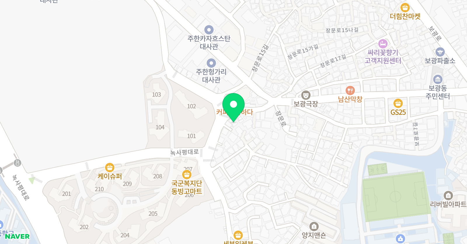 스마트해법 영어수학 하이호학원 위치