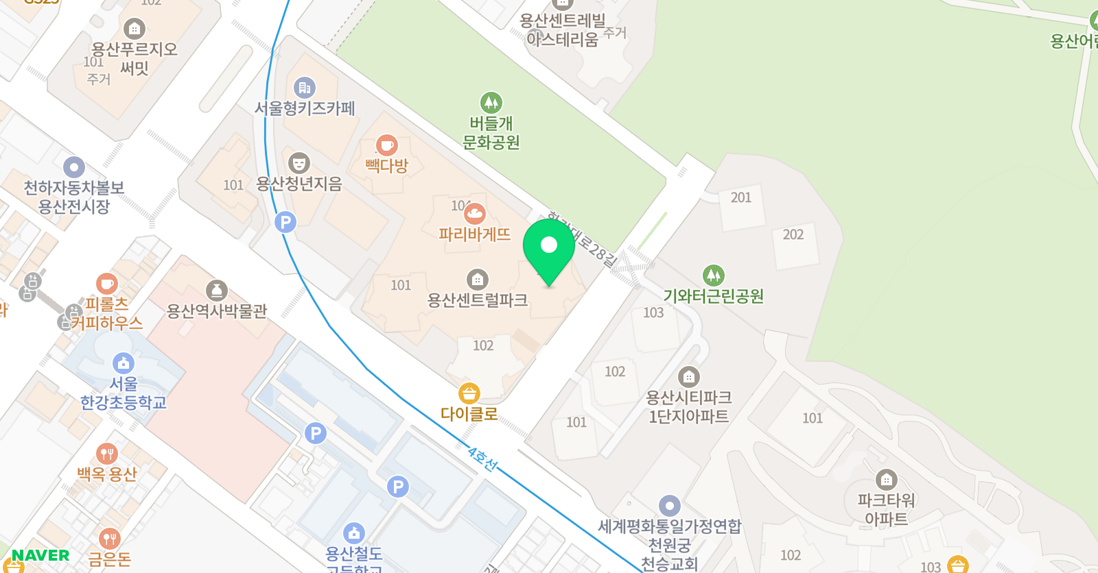 해링턴 피아노 위치