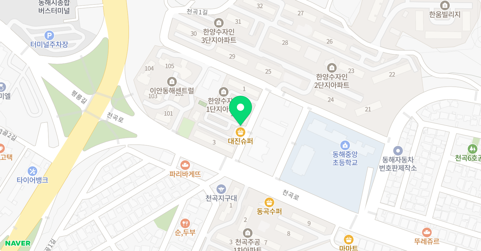 삼성 영어 천곡교실 위치