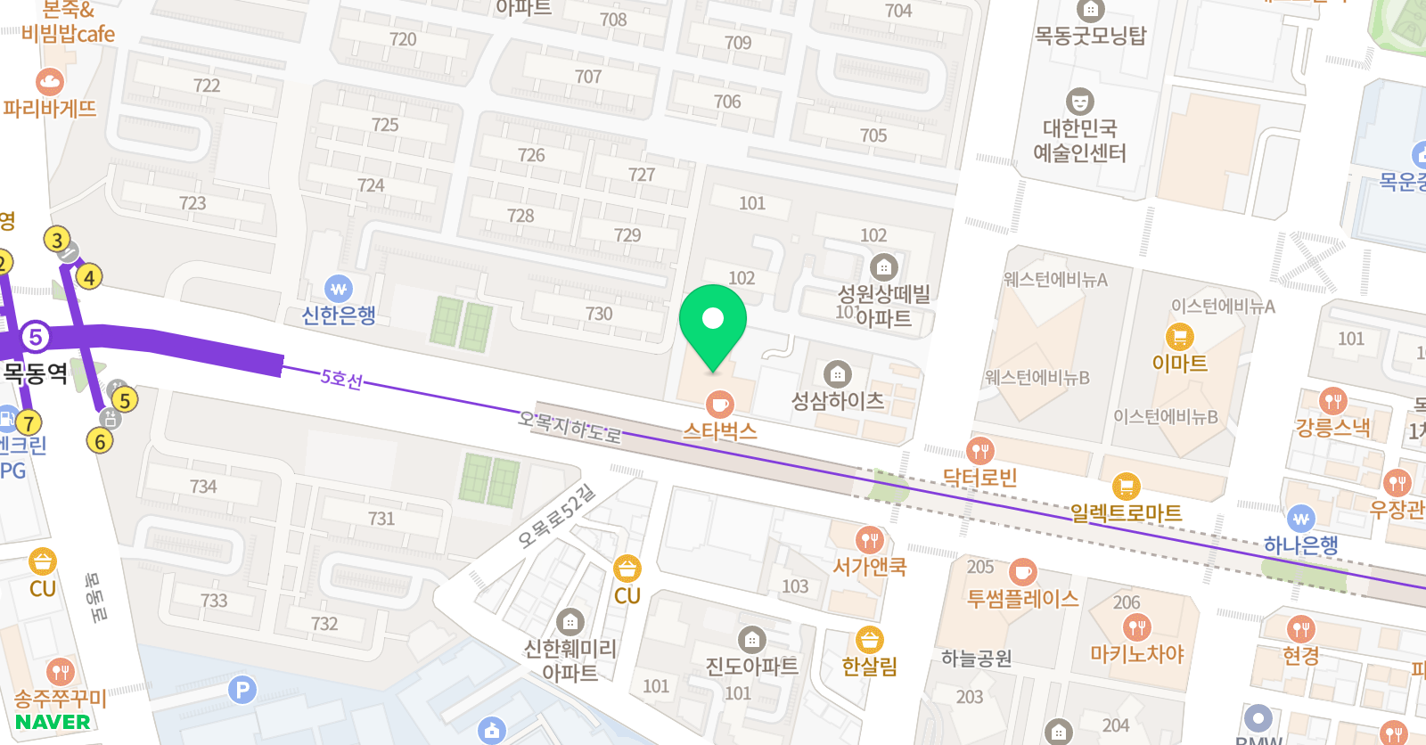 바른 미술학원 목동캠퍼스 위치