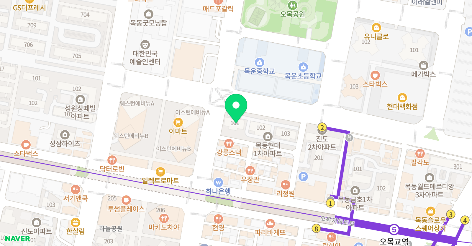 책통클럽 독서논술학원 목운초점 위치
