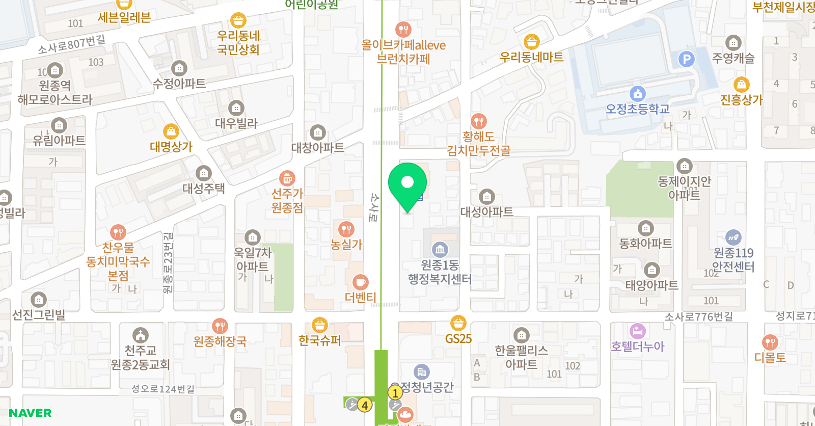 스마트해법수학 이스크라 학원 위치