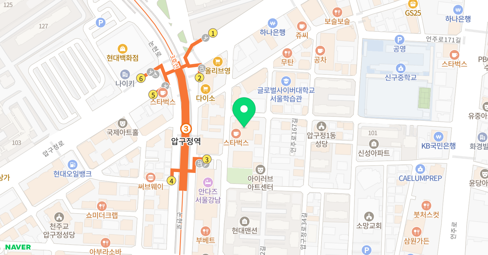 러닝포리스트 위치
