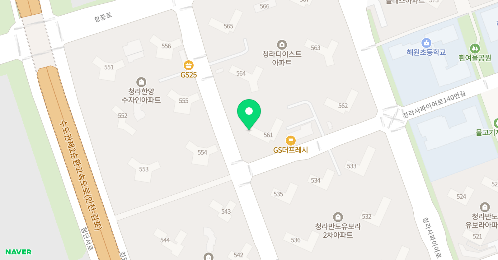 스마트해법 수학 청라굿모닝힐점 위치