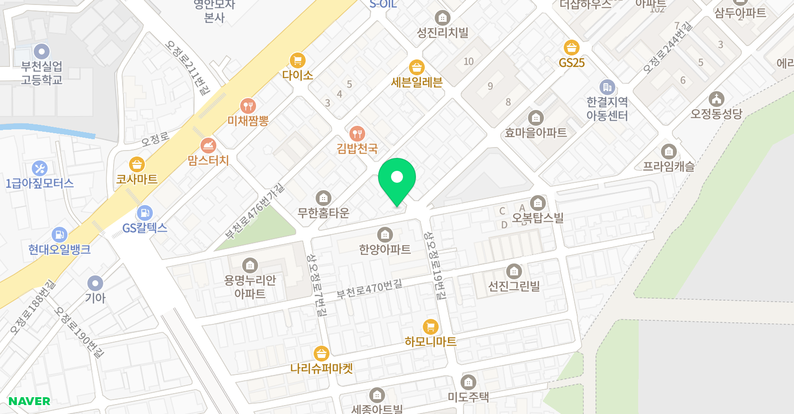 꿈의공작소 미술학원 위치
