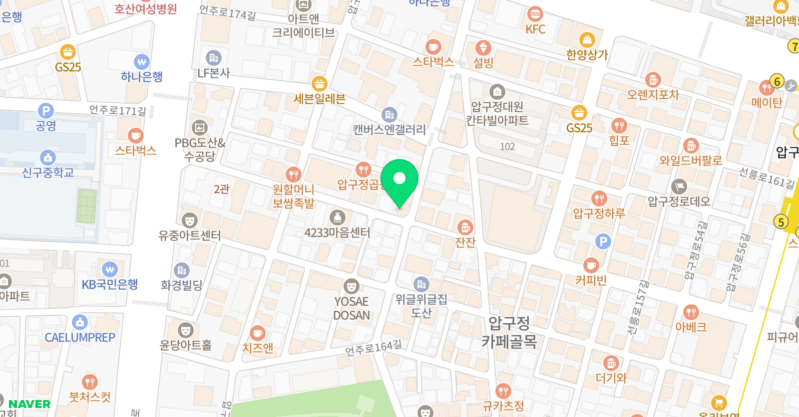 리드101 압구정캠퍼스 위치