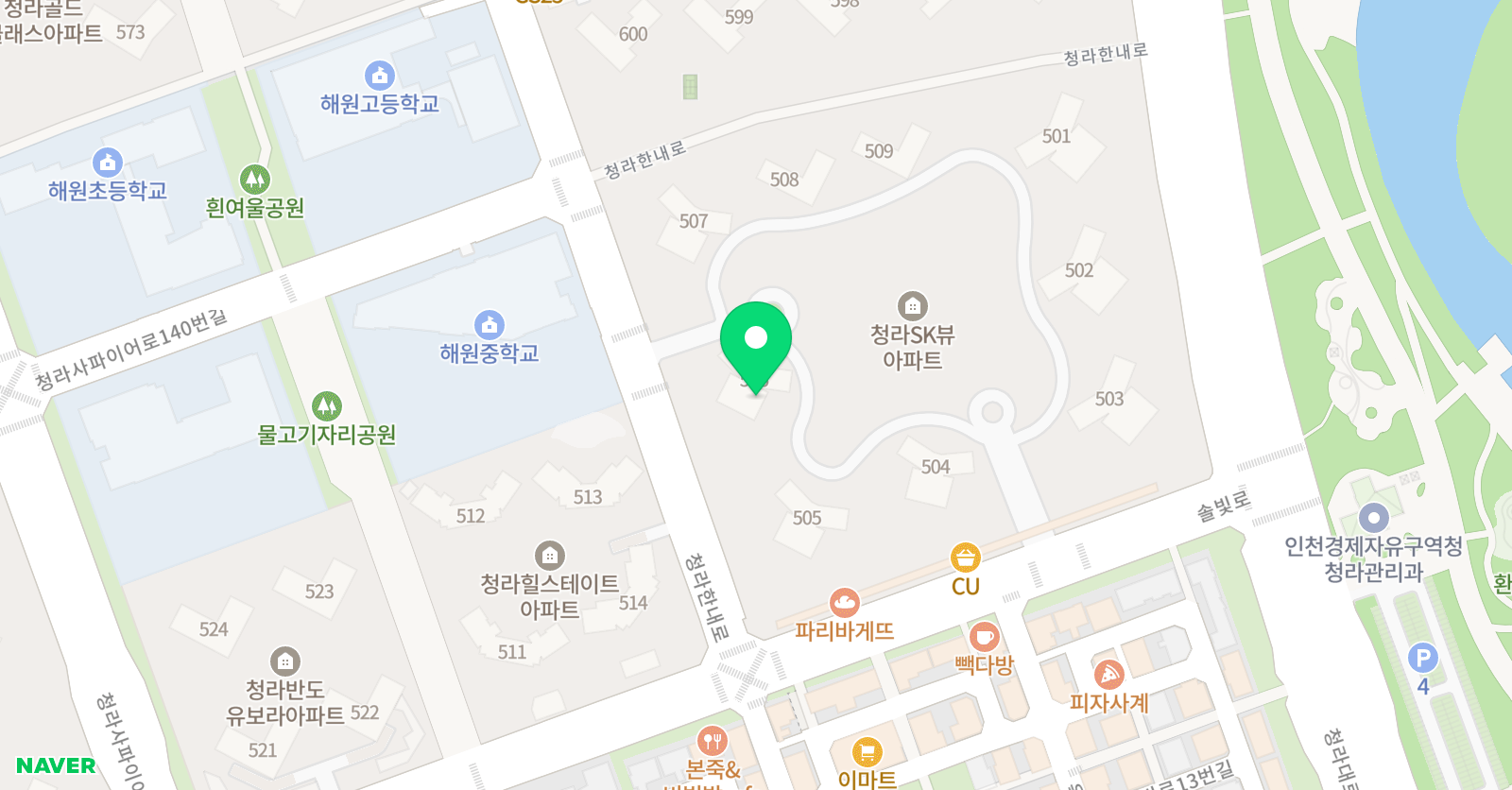 아소비 청라 SK뷰점 위치