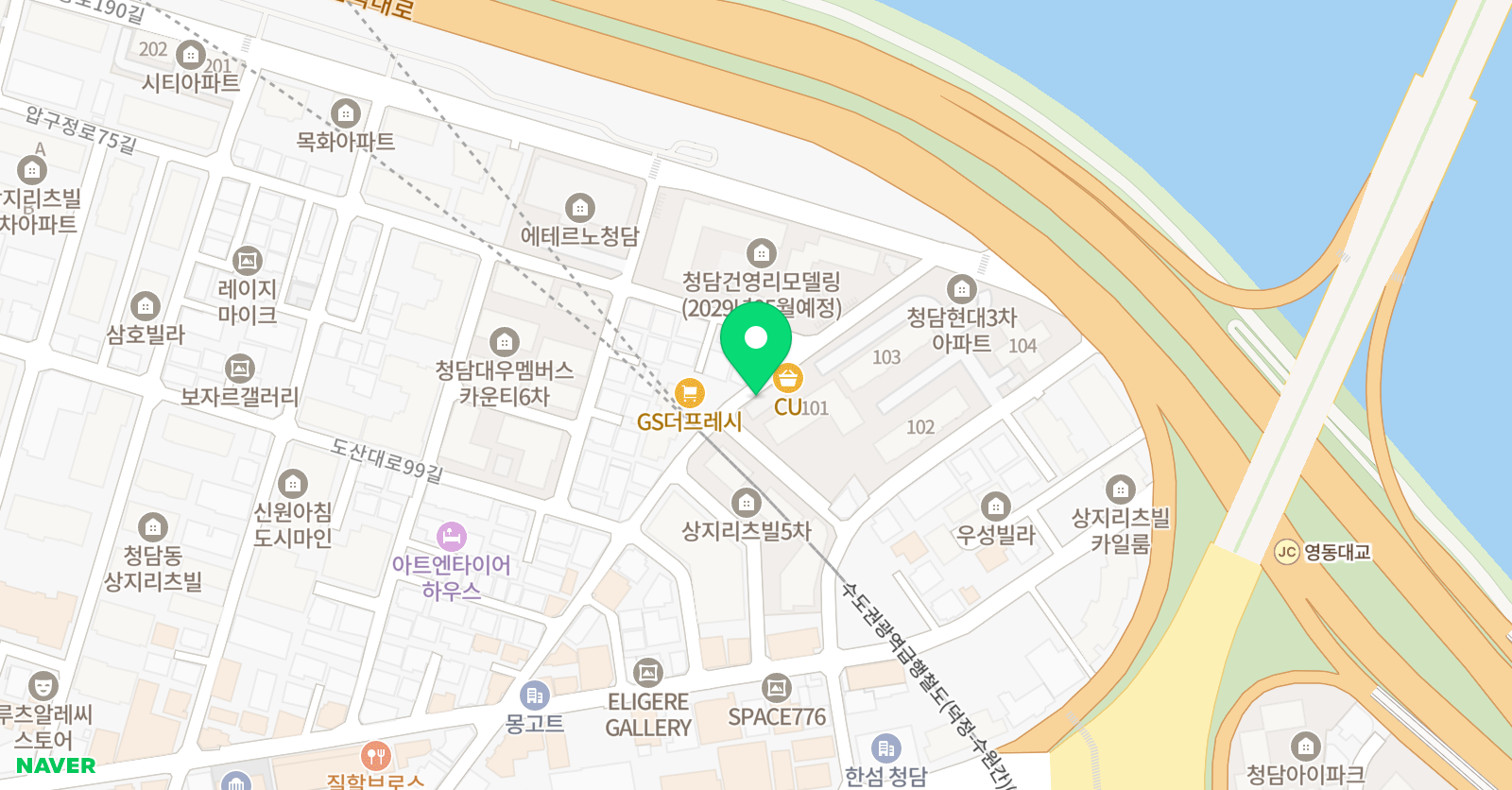 드럼기타뮤직 위치
