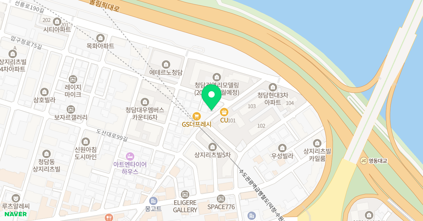 오렌지큐브 서울 위치