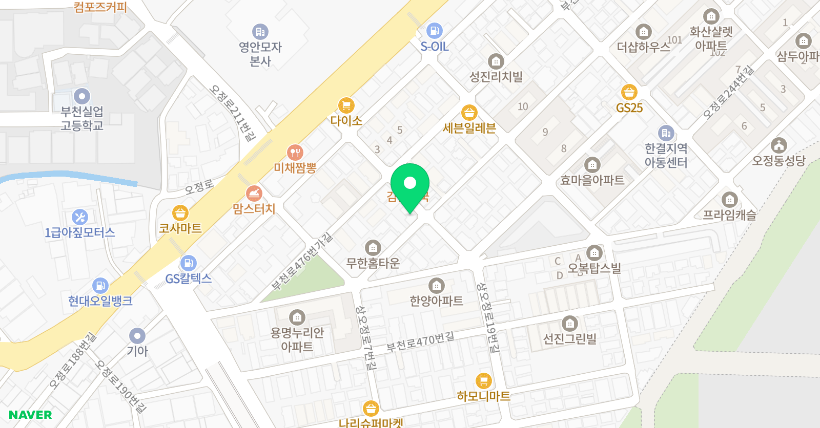 꿈이베 피아노음악학원 위치