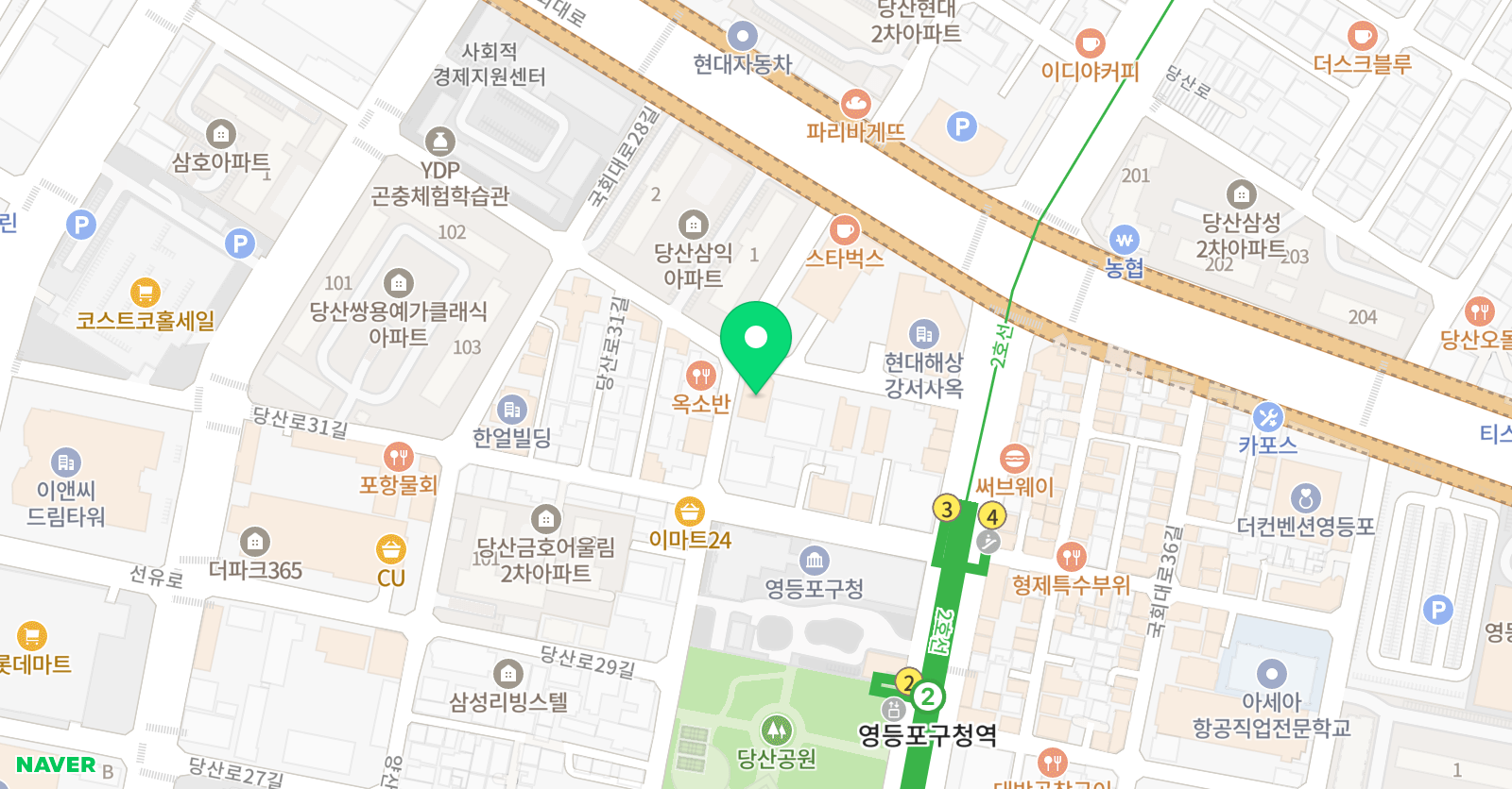 프리즘 유소년축구클럽 영등포점 위치