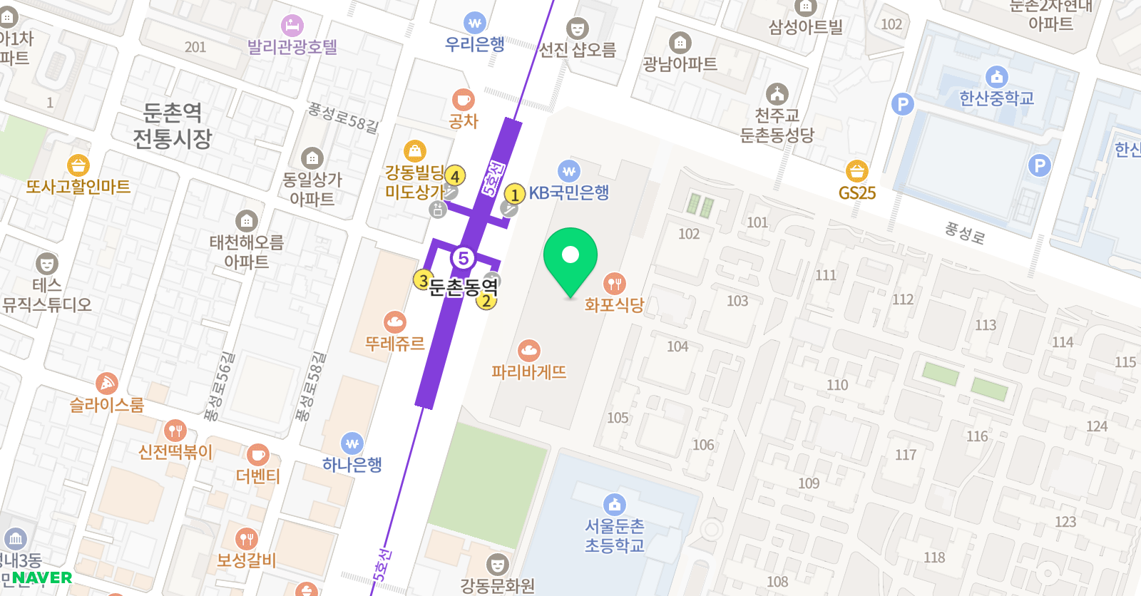필아트포레온 미술학원 위치
