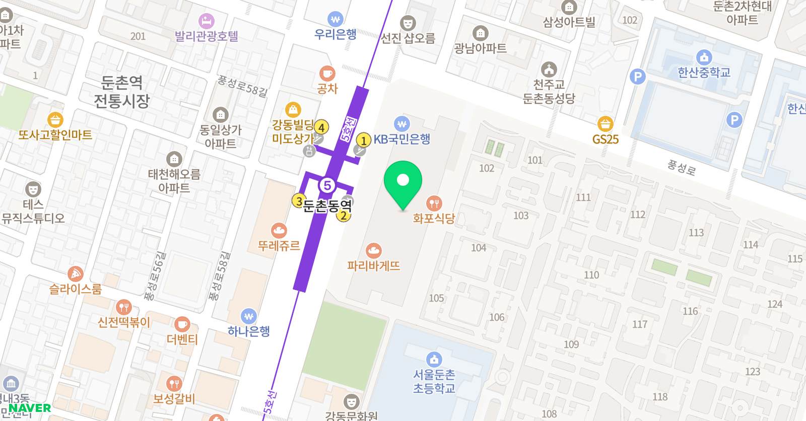 영렘브란트 둔촌포레온 미술교습소 위치