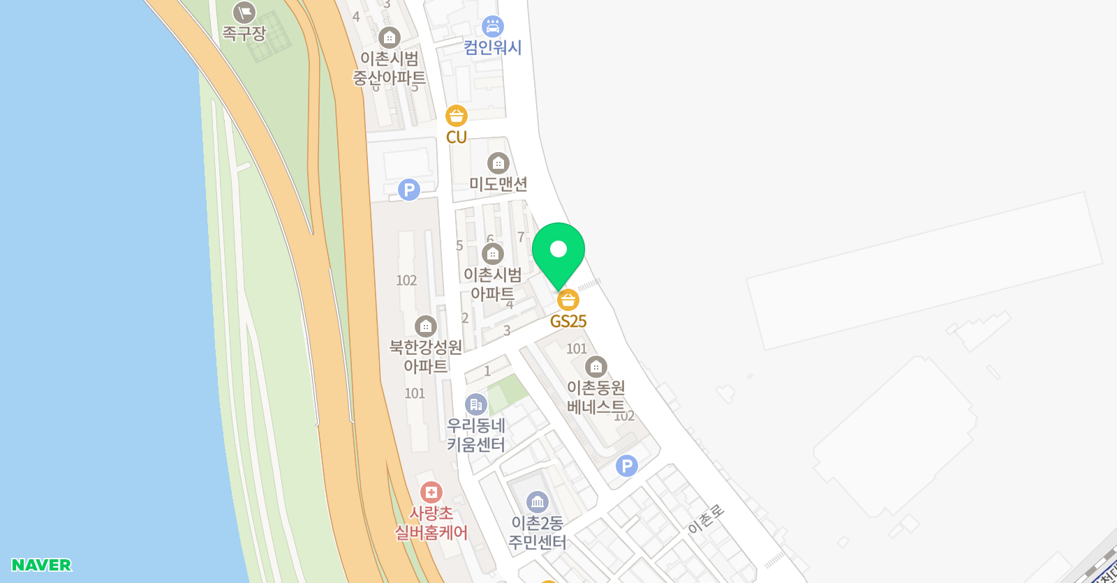 이화로 잔무용학원 위치