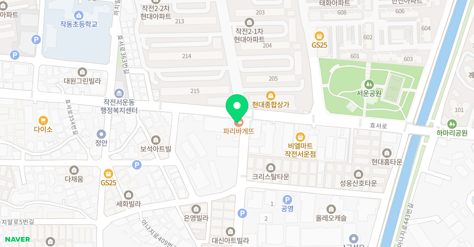 수풀림 수학학원 위치