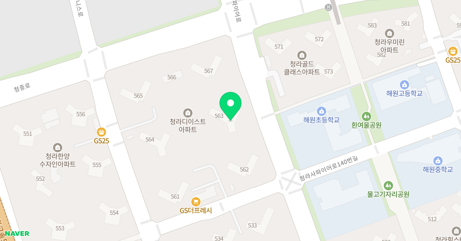 아소비 인천청라디이스트점 위치