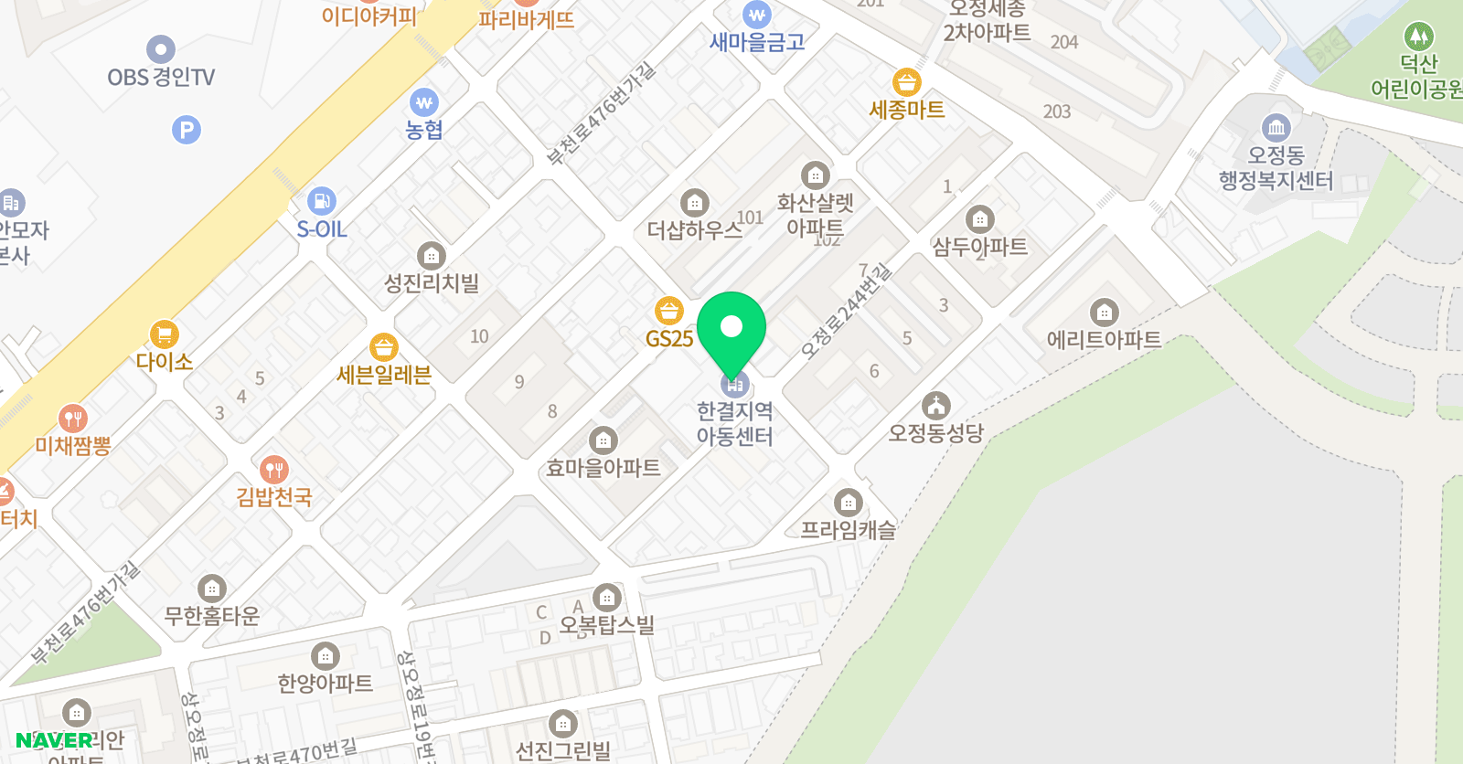 오늘새벽 학원 위치
