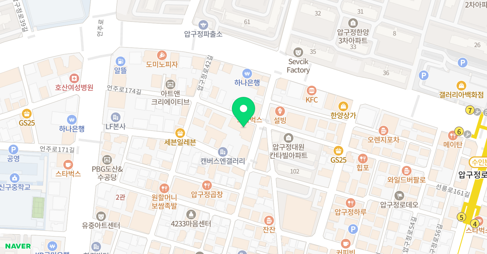 네오웨이브발레학원 위치