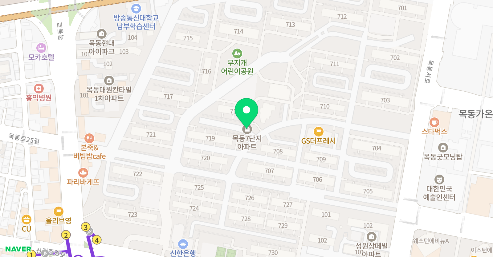 책통클럽 목동7단지센터 위치
