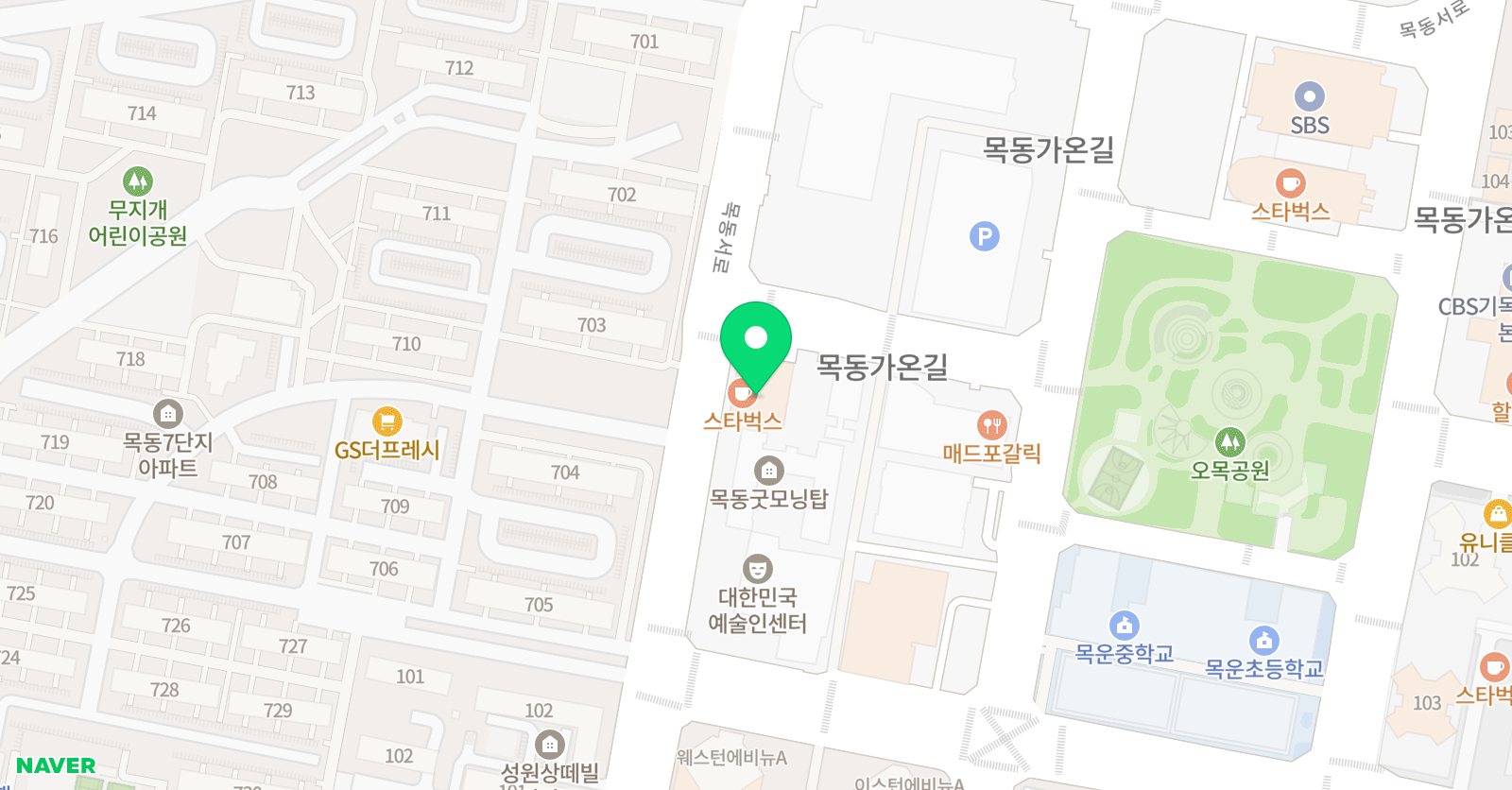 그라치에아트 취미미술화실 목동점 위치