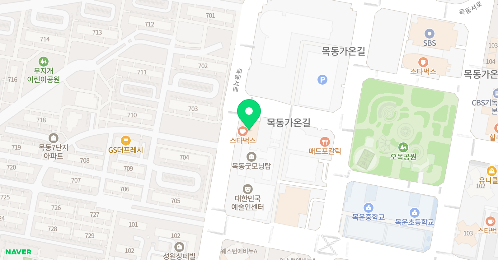 미술로생각하기 미술학원 목동센터 위치