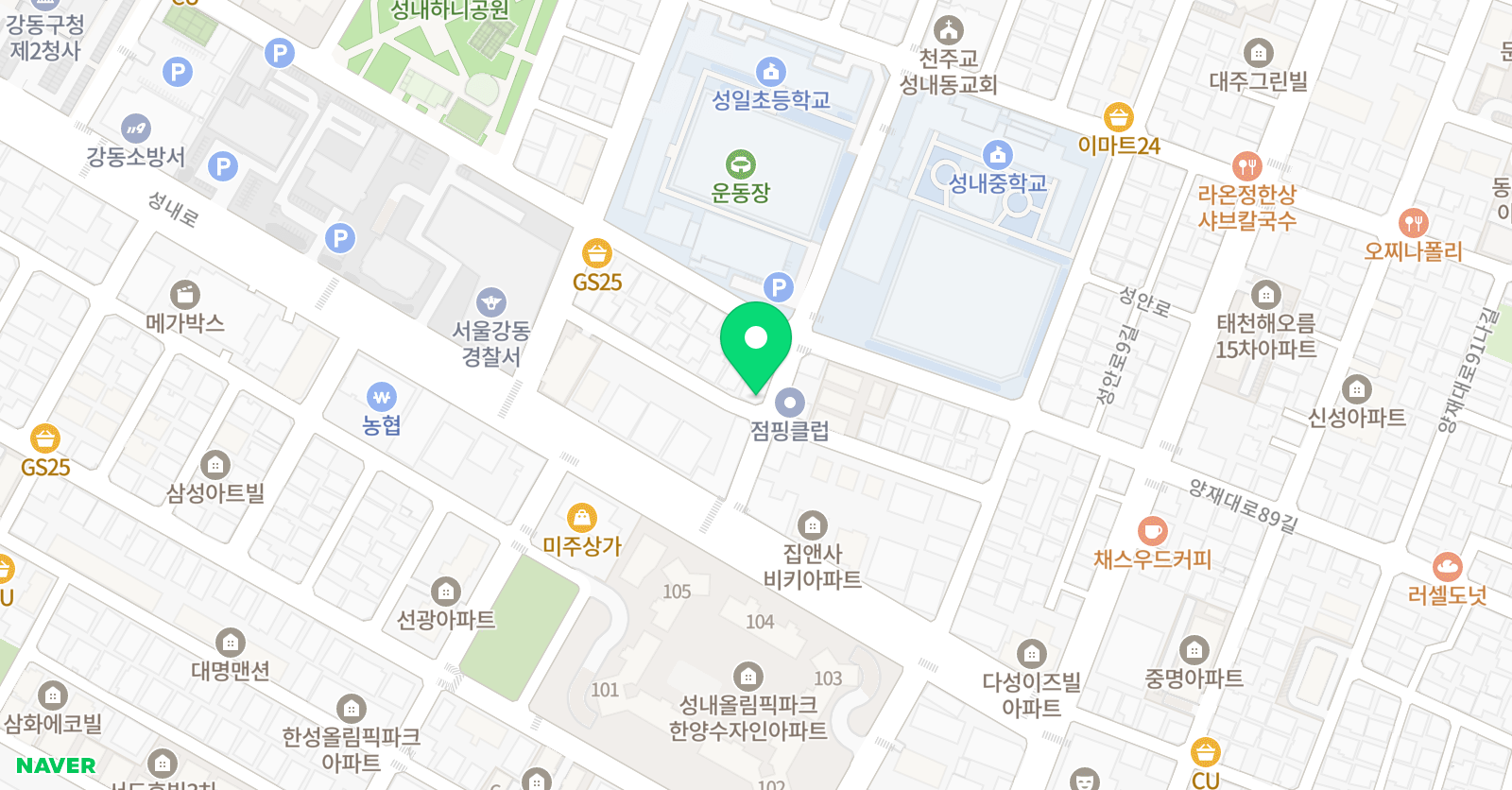 새봄아트 미술교습소 위치