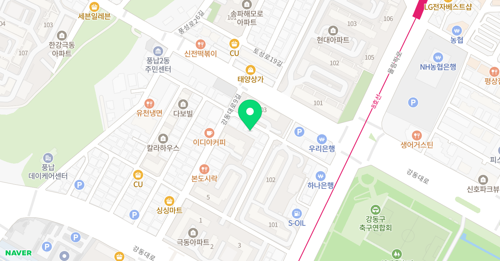 송파뮤직아트슐레 음악학원 위치