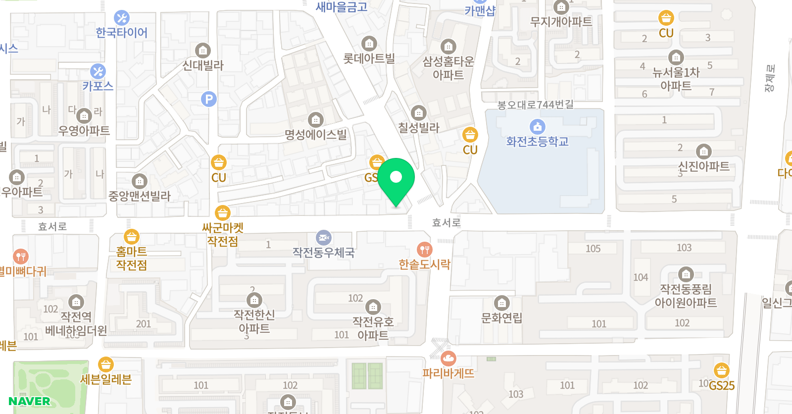 계양프라임에듀 학원 위치