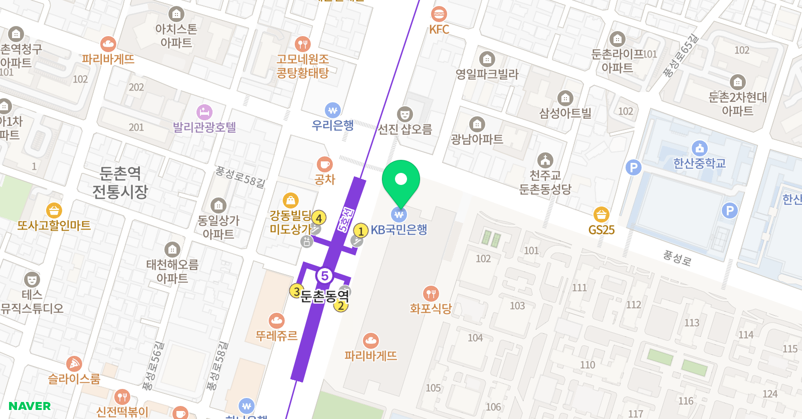 포레온 미뉴엣 음악학원 위치