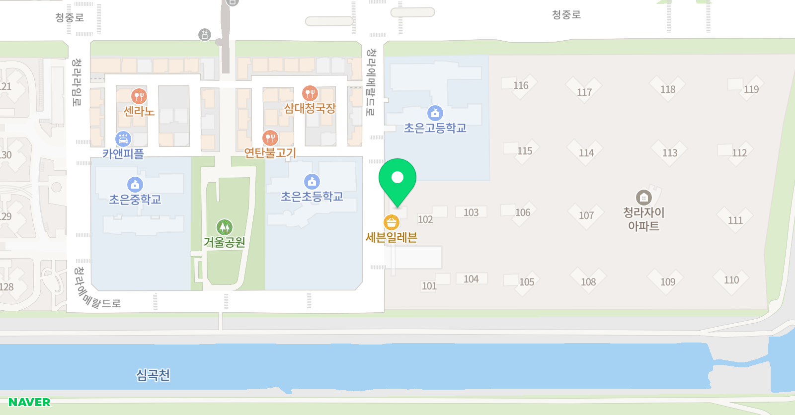 튼튼영어 마스터클럽 인천초은점 위치