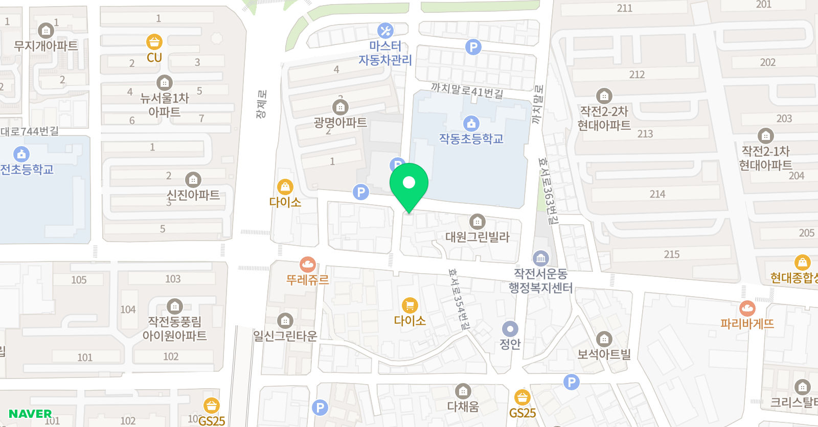 작전연세 음악학원 위치