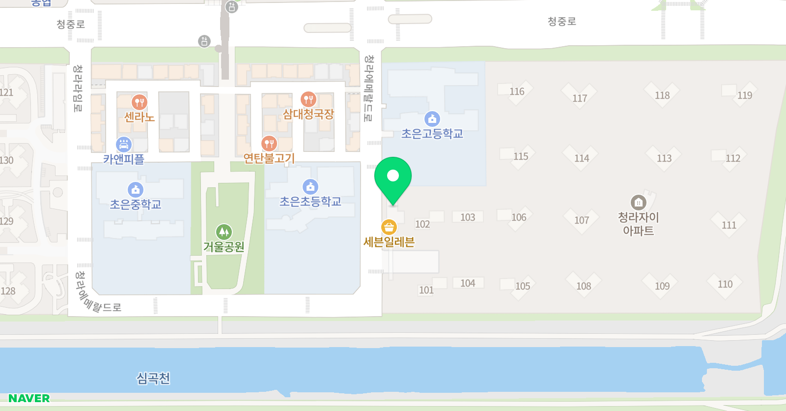 경희대 초은 태권도 위치