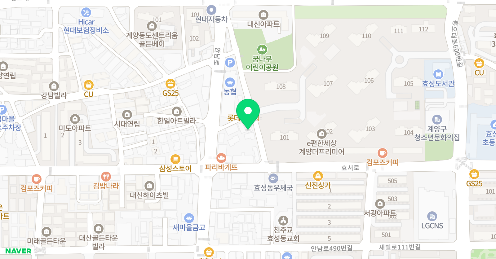 미우벨리댄스 인천점 위치