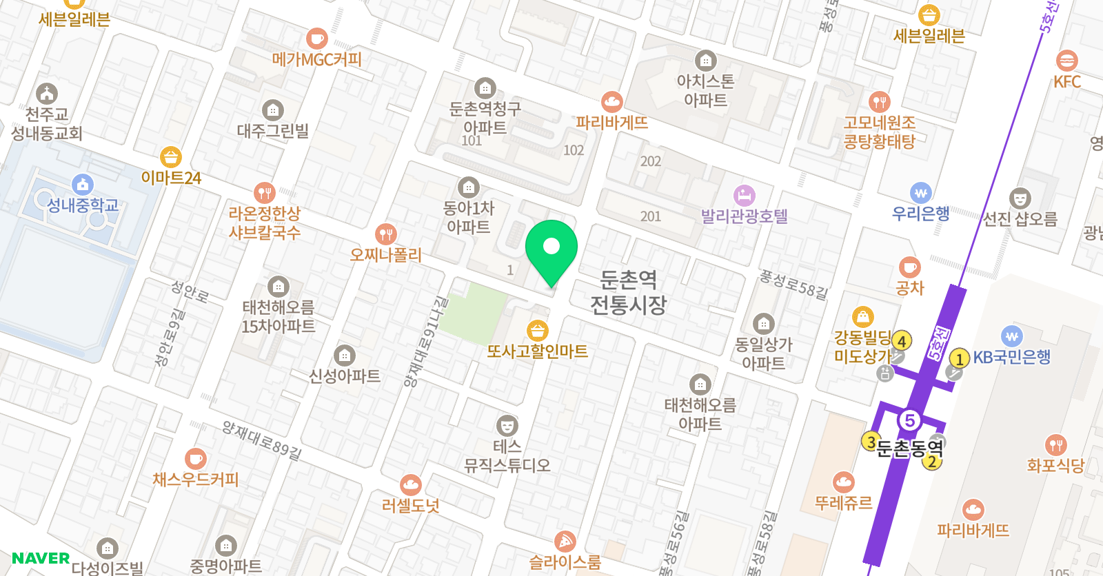 으뜸 태권도 위치